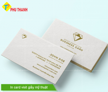In Card Visit Giấy Mỹ Thuật