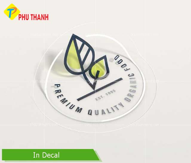 In decal trong suốt 